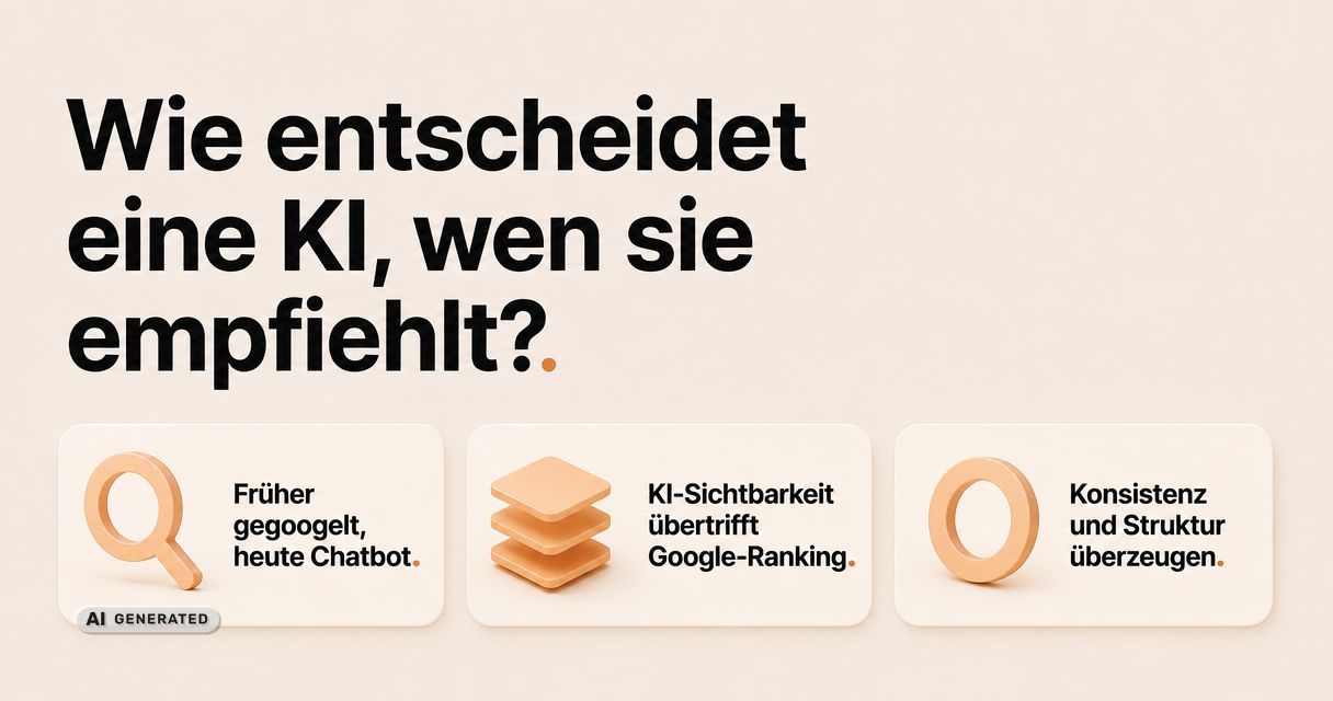 Warum die KI Ihren Wettbewerber empfiehlt und Ihr Unternehmen nicht: Wie B2B-Sichtbarkeit in ChatGPT &amp; Co. wirklich funktioniert