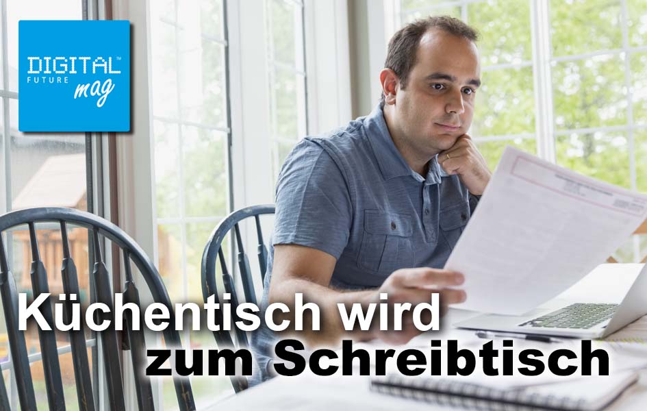 Küchentisch wird zum Schreibtisch